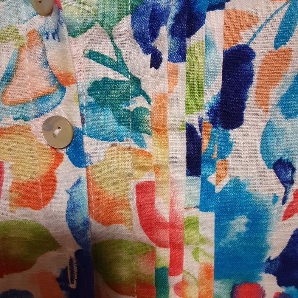 Appleseed's Floral Button Down Top - image 2